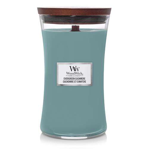 WoodWick Geurkaars Large -  Evergreen Cashmere