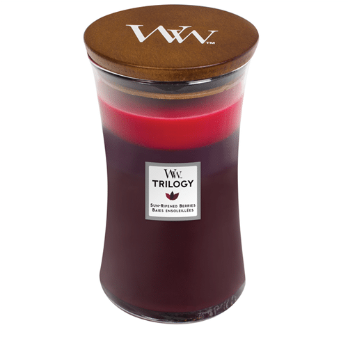 WoodWick Geurkaars Large - Trilogy Sun Ripened Berries