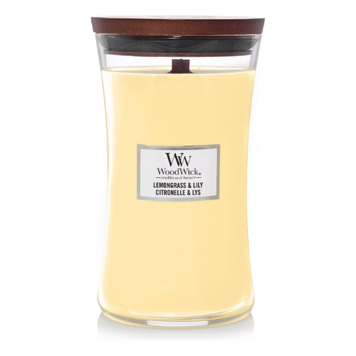 WoodWick Geurkaars Large - Lemongrass & Lily